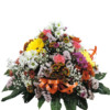 Centro redondo bajito textural de flor variada-501