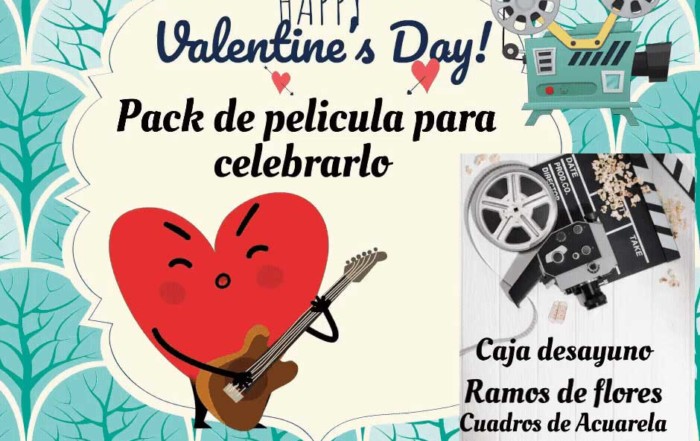 Pack de Pelicula igual DESAYUNO + FLORES